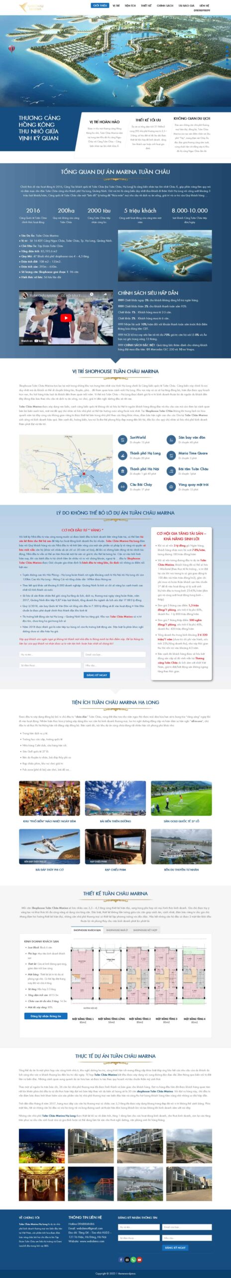 Website Bất Động Sản 04 – giao diện landing page dự án bất động sản quy mô lớn, chuyên nghiệp