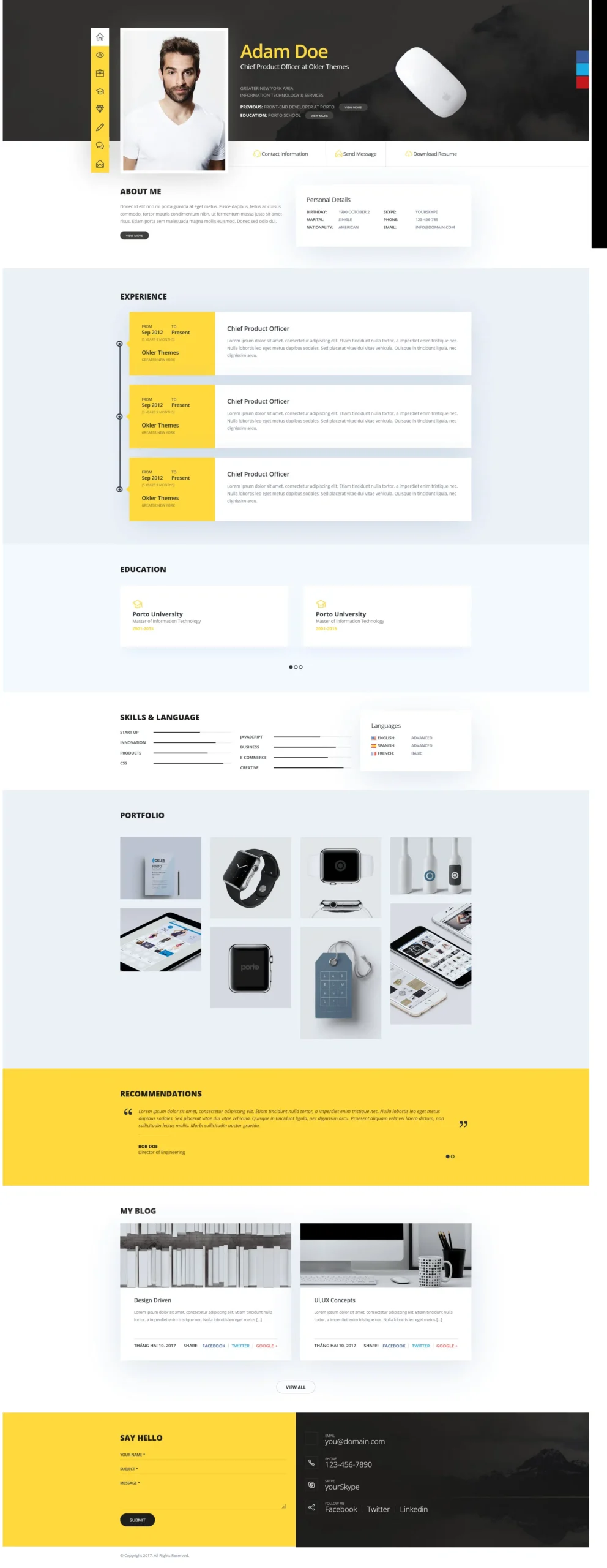 Website Blog Cá Nhân giao diện blog cá nhân hiện đại chuyên nghiệp