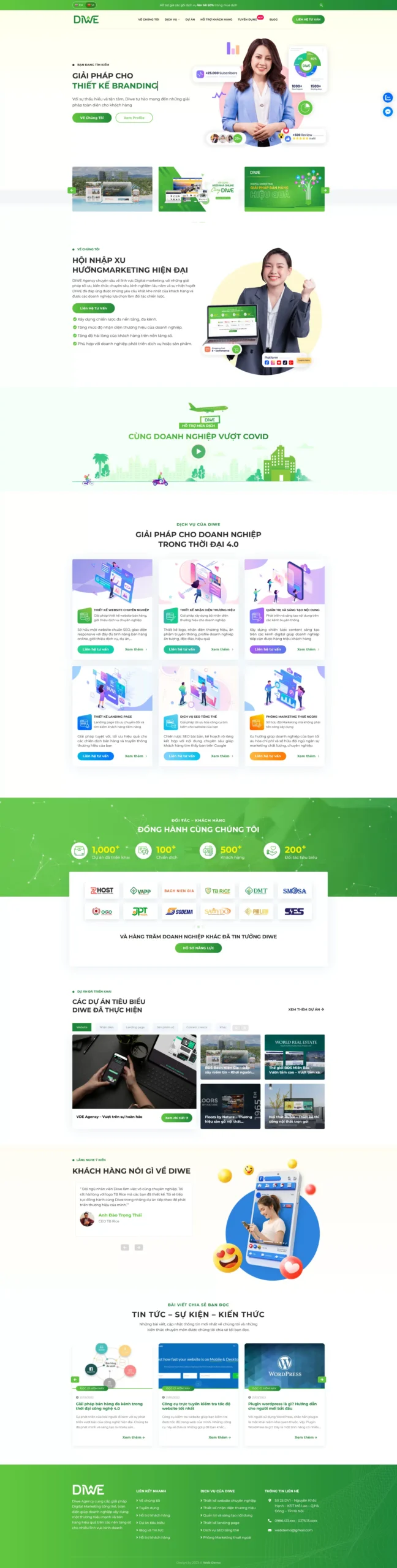 Website Công Ty Agency 03 giao diện agency marketing chuyên nghiệp