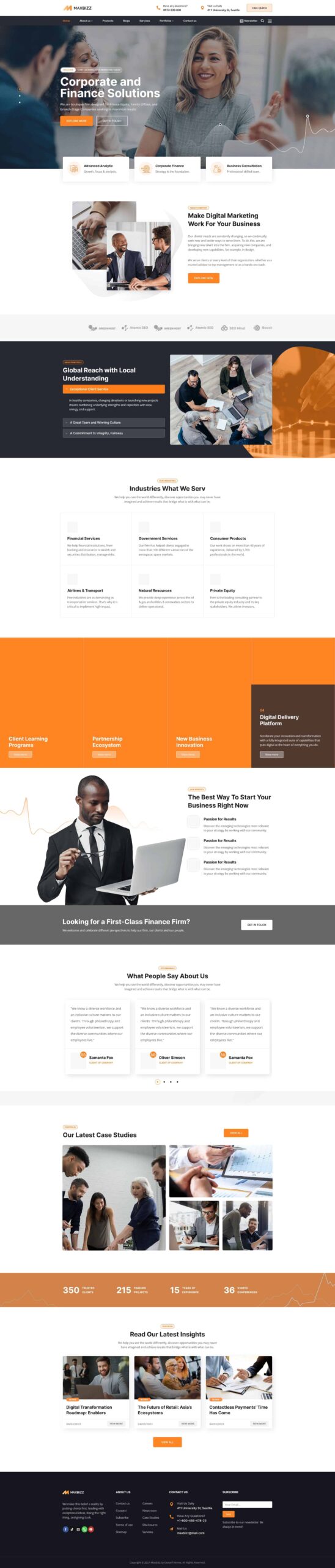 Website Công Ty Marketing giao diện doanh nghiệp marketing chuyên nghiệp