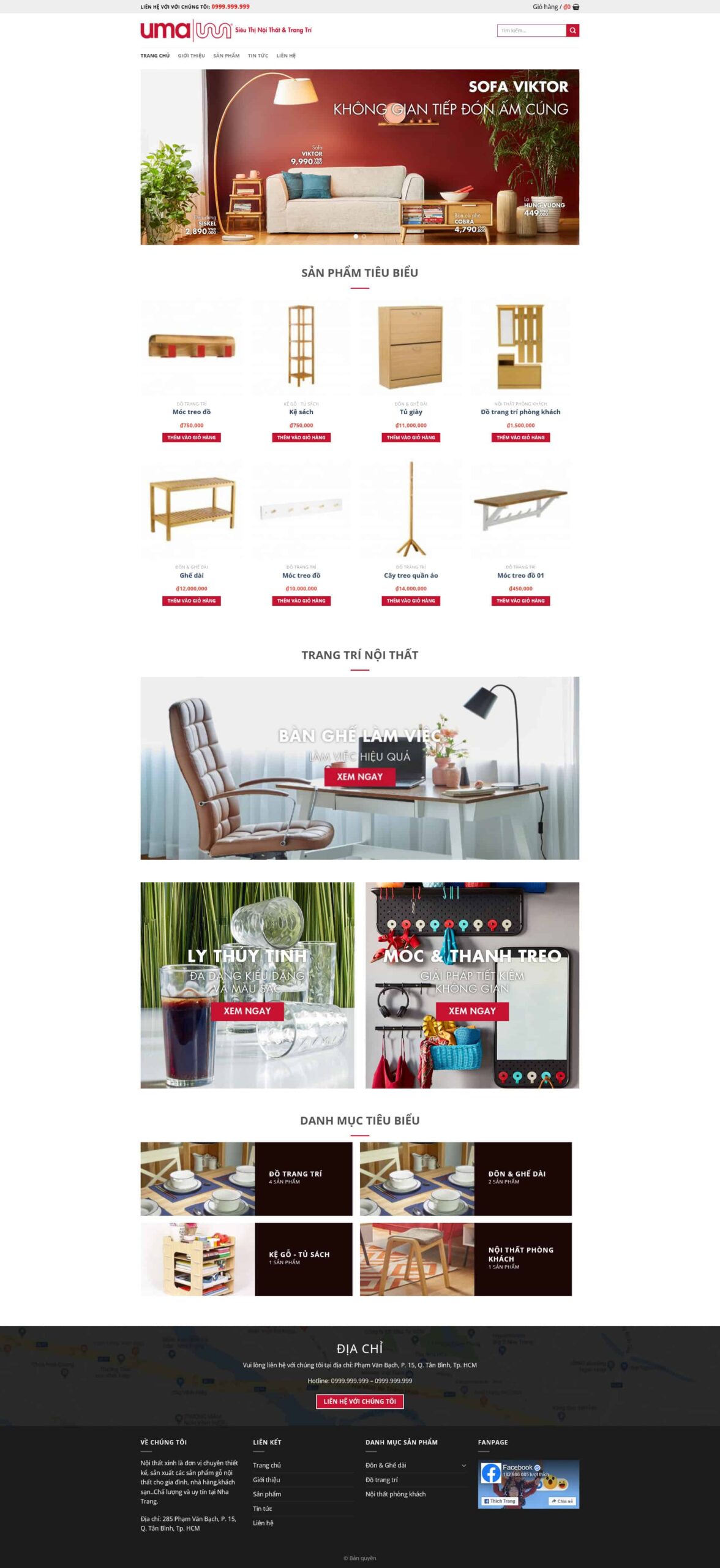 Website Công Ty Nội Thất 07 giao diện website bán hàng nội thất chuyên nghiệp