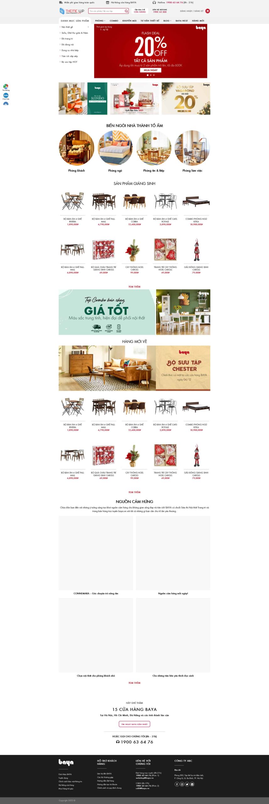 Website Công Ty Nội Thất 24 giao diện website bán hàng nội thất hiện đại và chuyên nghiệp