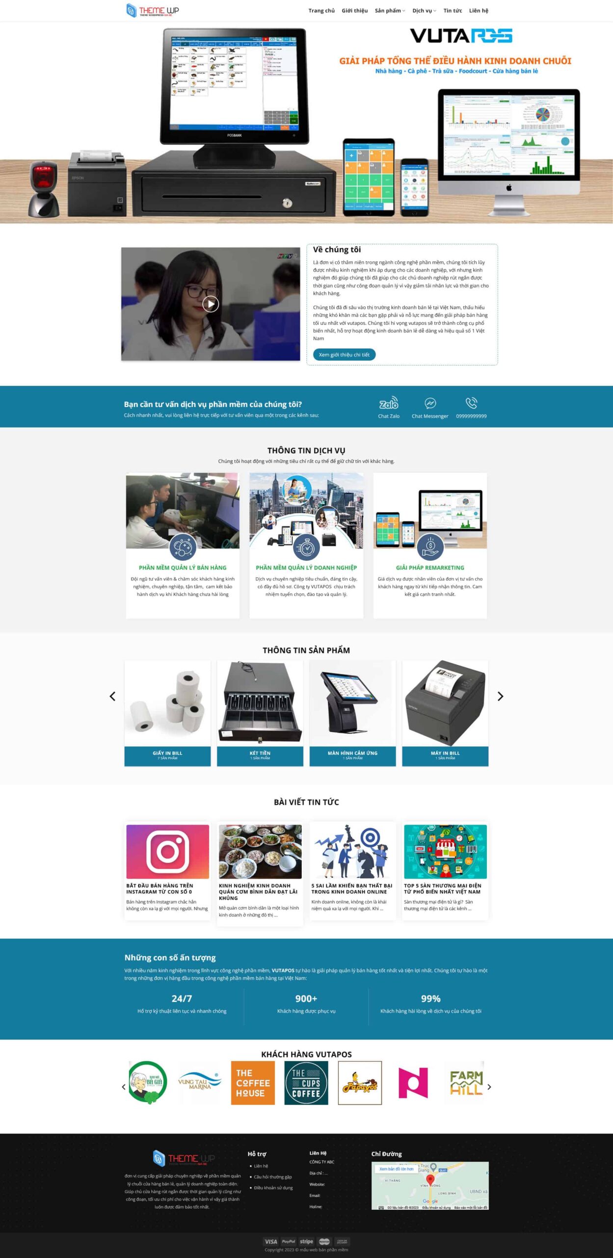 Website Công Ty Phần Mềm Bán Hàng – giao diện website giới thiệu giải pháp và phần mềm bán hàng chuyên nghiệp.