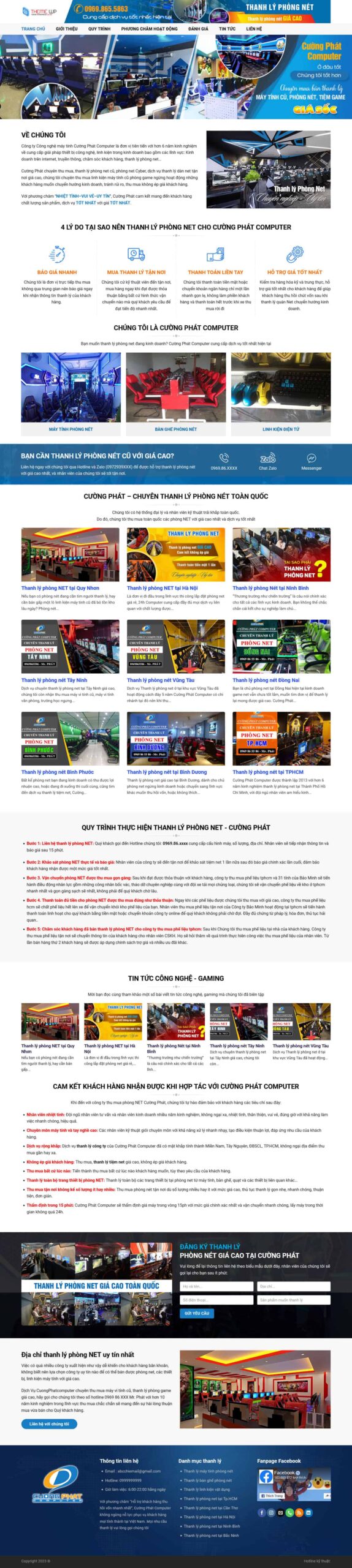 Website Công Ty Thanh Lý Đồ Cũ 03 giao diện website dịch vụ thanh lý đồ cũ hiện đại, chuẩn SEO, tối ưu hiển thị dịch vụ và hình ảnh thực tế