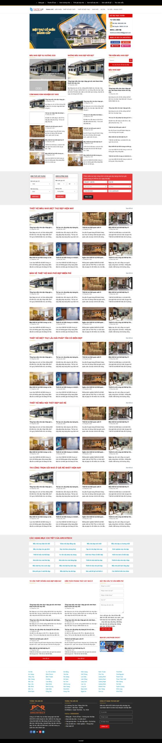 Website Công Ty Xây Dựng 03 giao diện website doanh nghiệp xây dựng chuyên nghiệp giới thiệu mẫu nhà đẹp và thiết kế nội thất