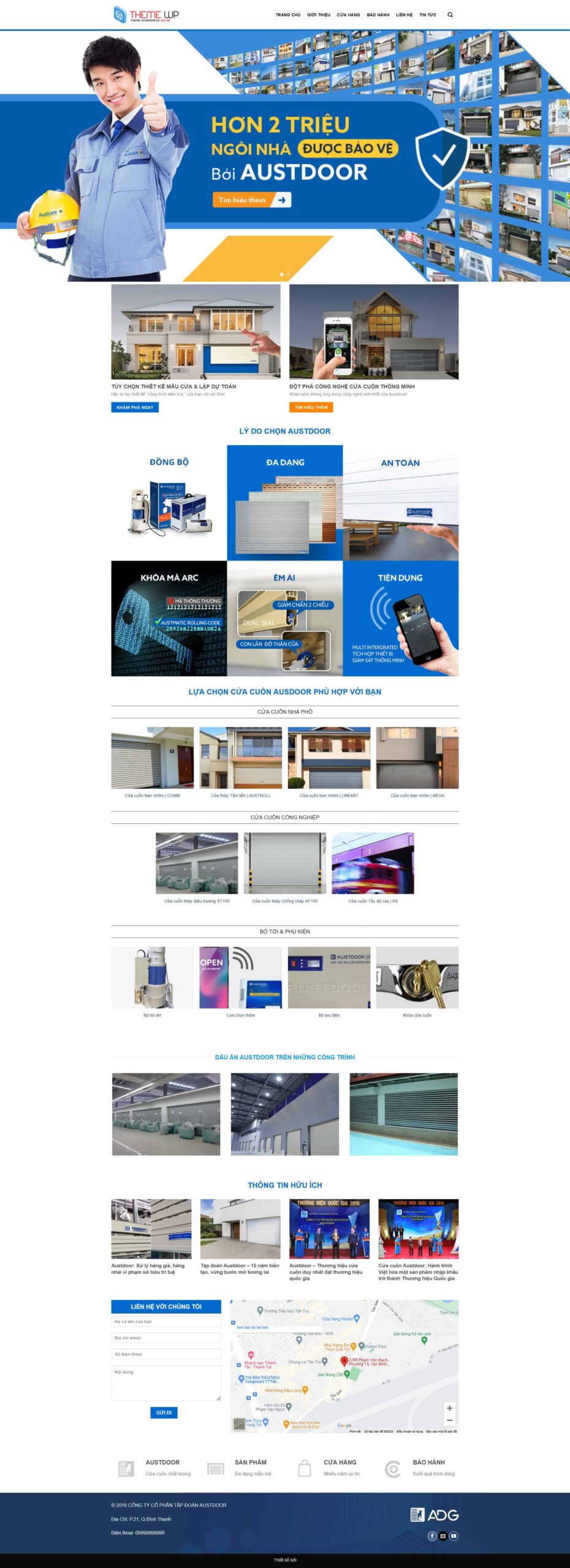 Website Cửa Nhôm Kính Nhập Khẩu – giao diện bán cửa nhôm kính nhập khẩu chuyên nghiệp