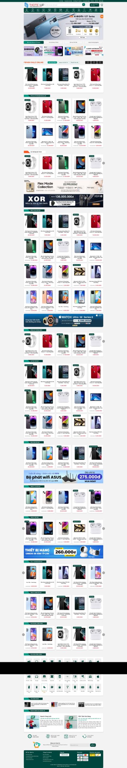 Website Điện Thoại Giá Rẻ giao diện website bán hàng điện thoại giá rẻ