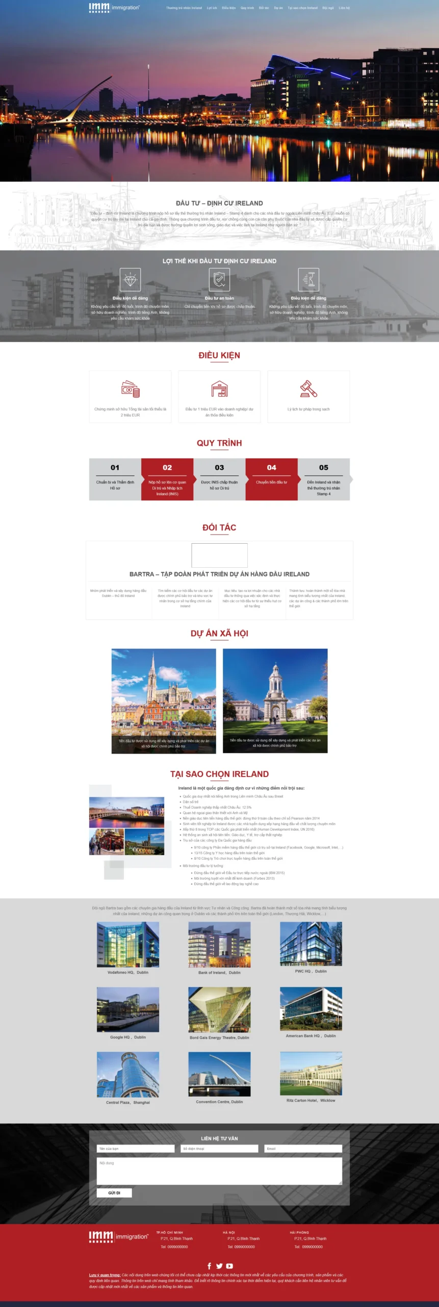 Website Định Cư Du Học giao diện website tin tức tư vấn định cư du học chuyên nghiệp