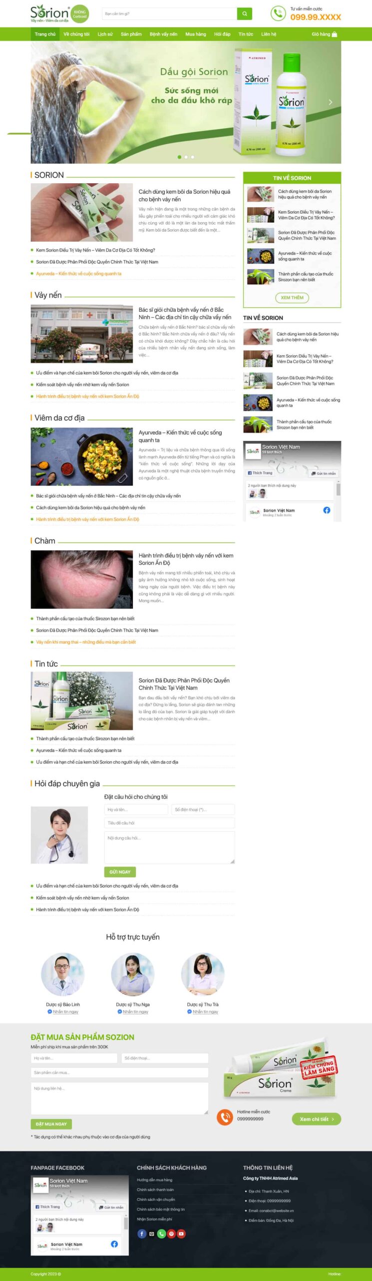 Website Dược Phẩm 04 giao diện bán hàng dược phẩm chuyên nghiệp, bố cục chuẩn SEO