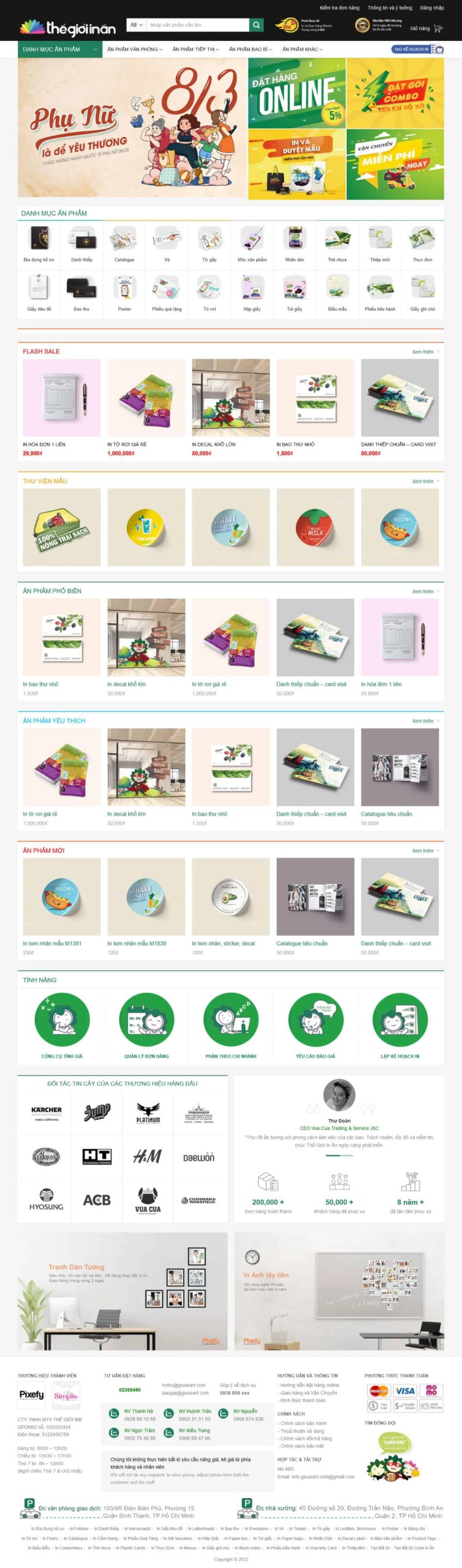 Website In Ấn 06 – giao diện website dịch vụ in ấn đặt in trực tuyến chuyên nghiệp.