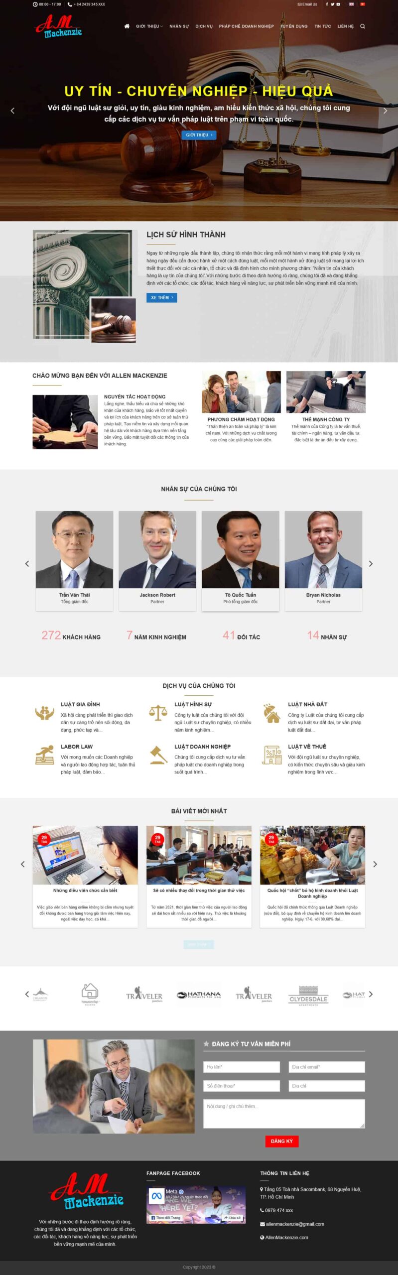 Website Luật Sư 04 giao diện website dịch vụ luật sư tư vấn pháp lý chuyên nghiệp