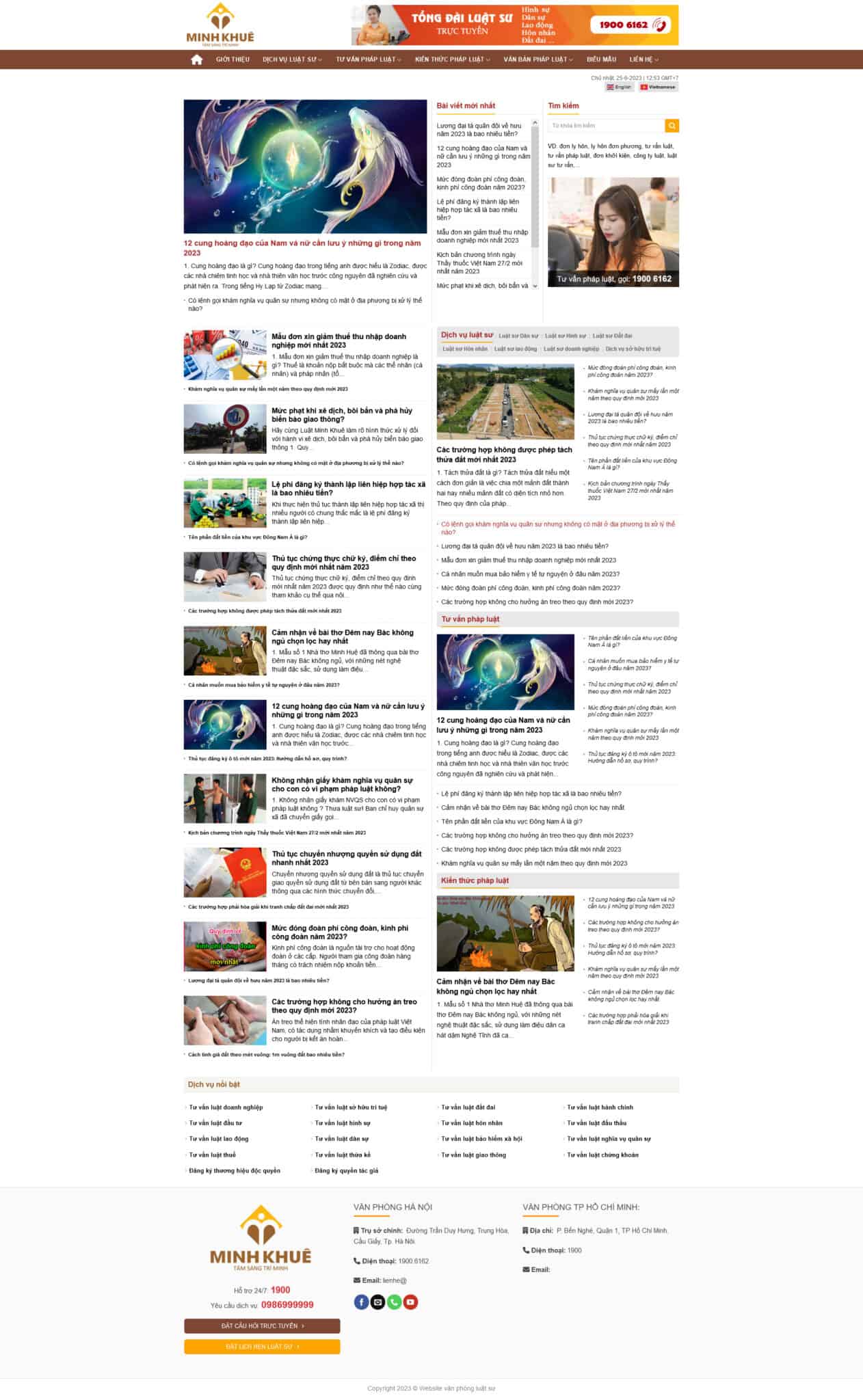 Website Luật Sư 05 giao diện website dịch vụ luật sư và tin tức pháp lý chuyên nghiệp