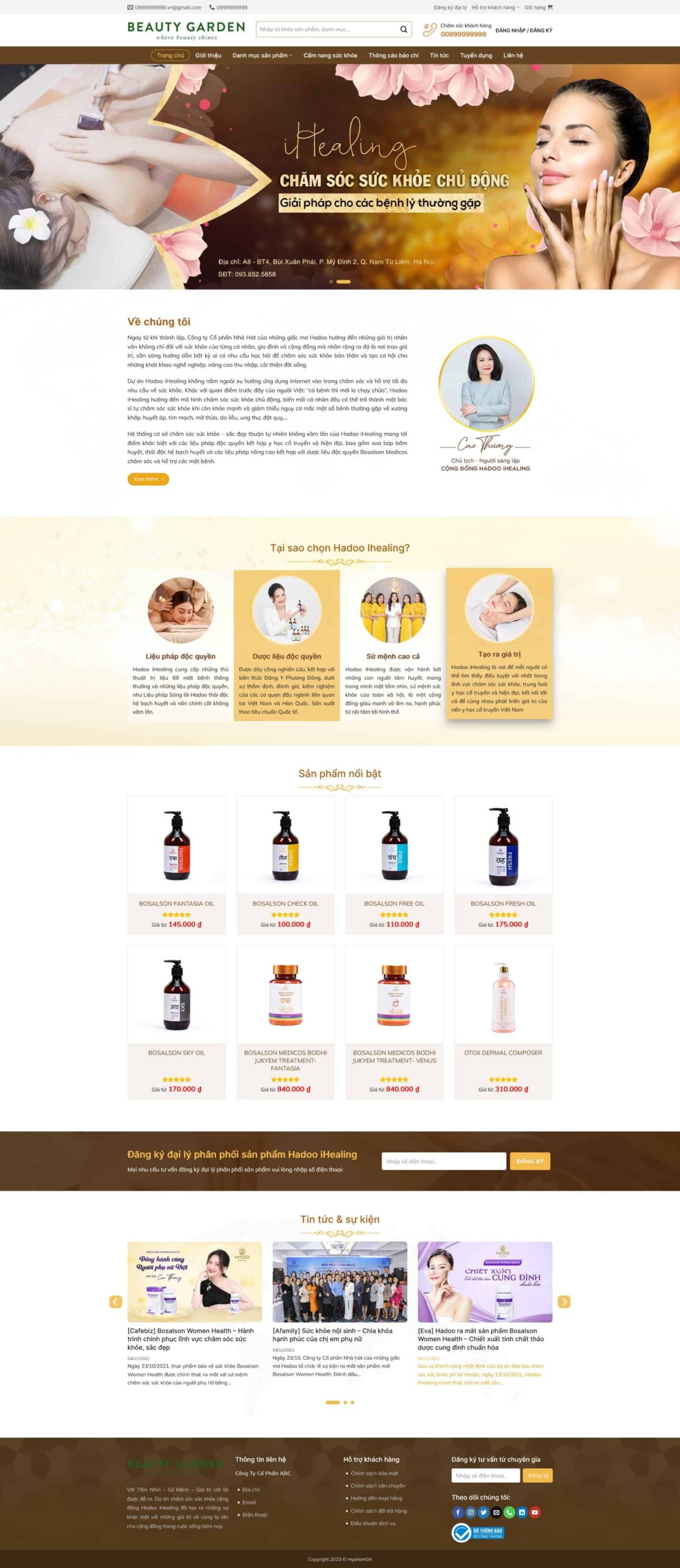 Website Mỹ Phẩm 04 giao diện website bán hàng mỹ phẩm chuyên nghiệp uy tín