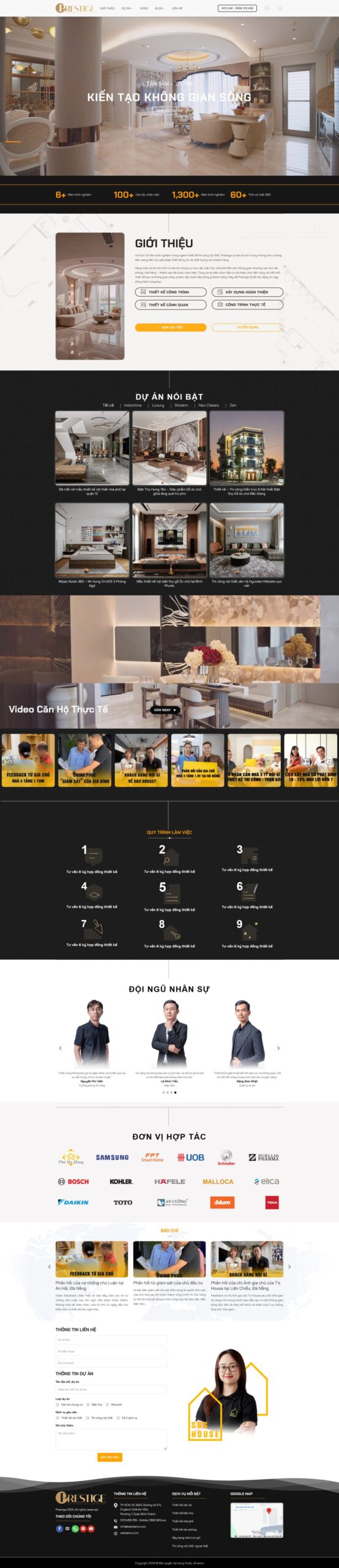 Giao diện Website Nội Thất Xây Dựng 51 – mẫu website nội thất xây dựng chuẩn SEO