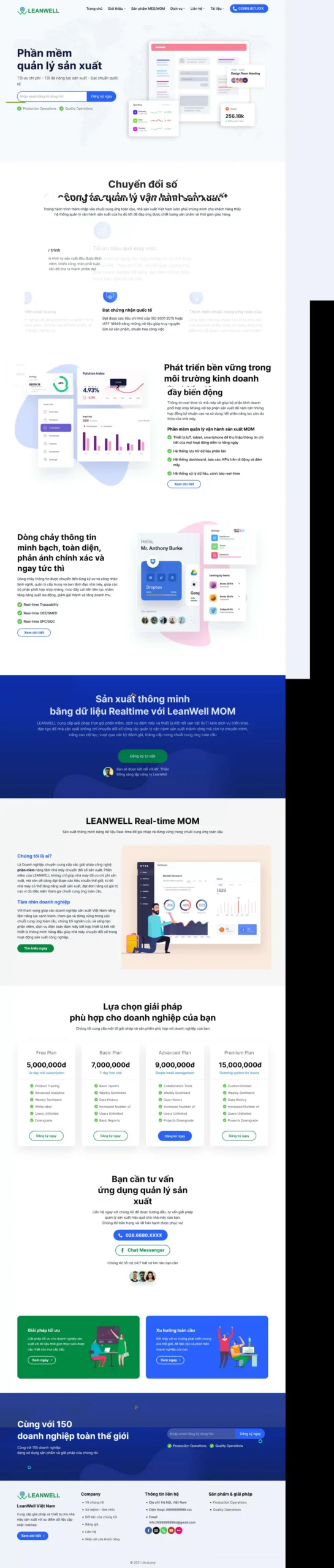 Website Phần Mềm Chuyển Đổi Số – giao diện website phần mềm quản lý và giải pháp chuyển đổi số chuyên nghiệp