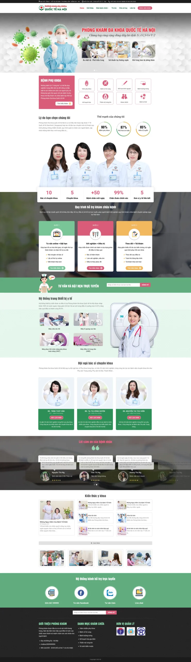 Website Phòng Khám Đa Khoa 04 phòng khám đa khoa
