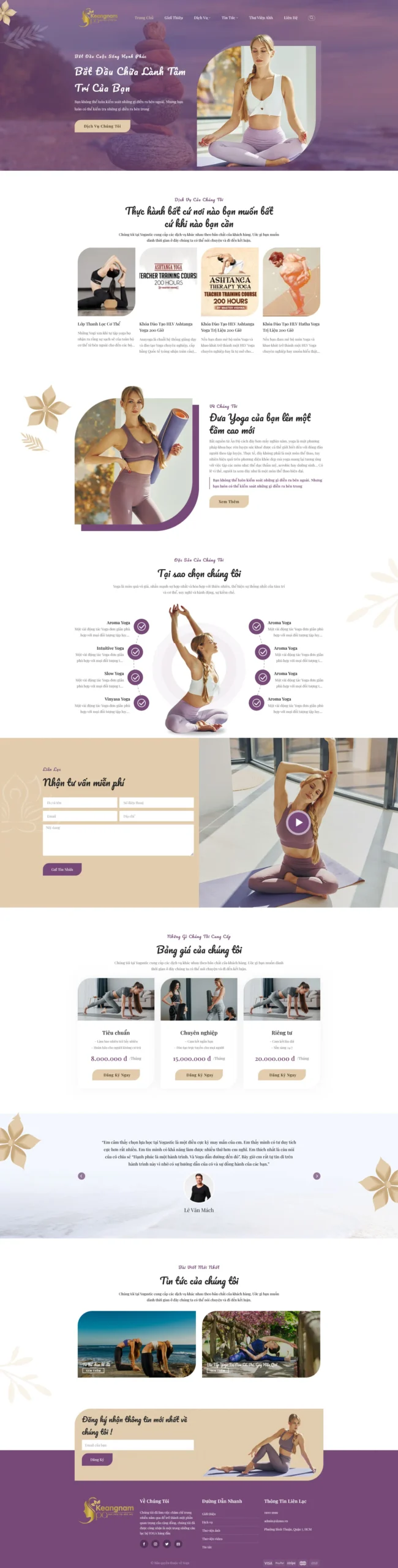 Website Spa Yoga 16 mẫu website spa yoga trị liệu và chăm sóc sức khỏe tinh thần