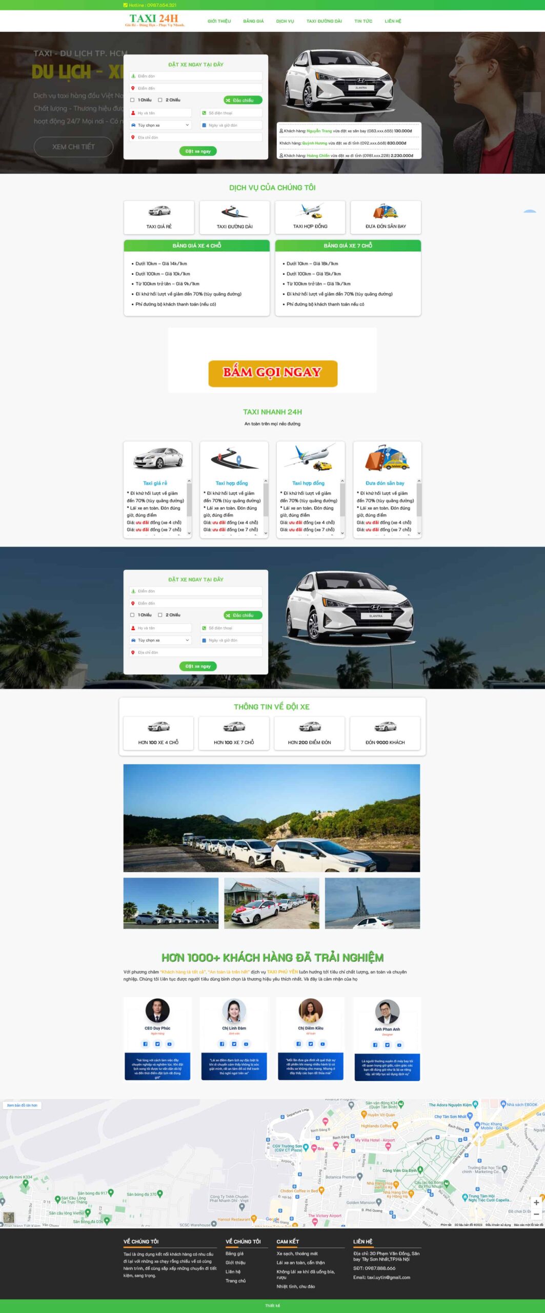 Website Taxi 02 – giao diện website taxi chuyên nghiệp, tích hợp đặt xe nhanh và bảng giá rõ ràng.