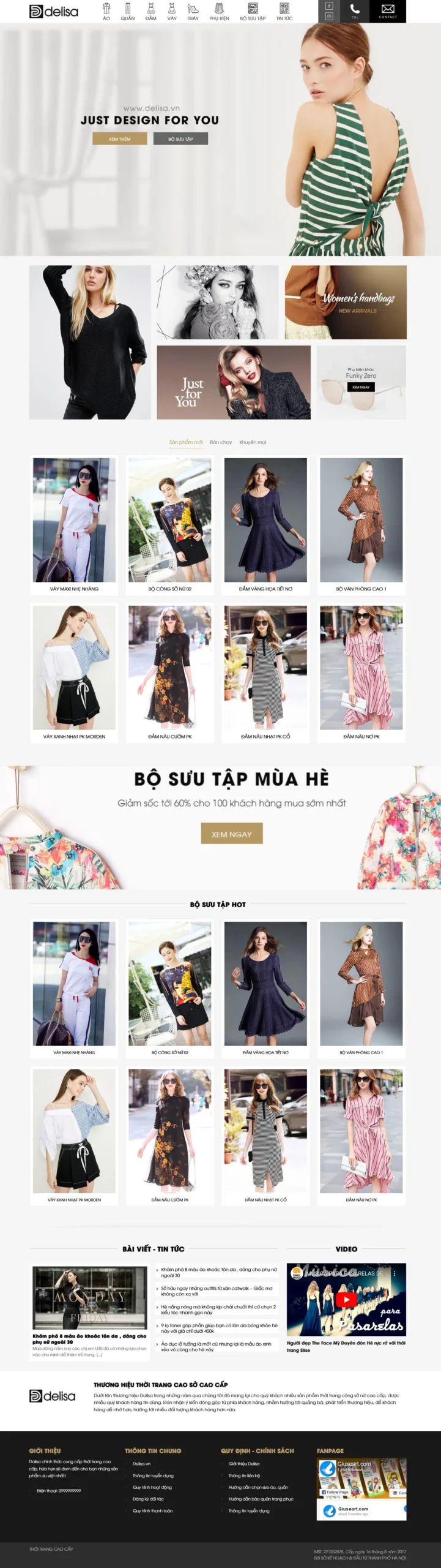 Website Thời Trang 12 giao diện website bán thời trang nữ cao cấp váy đầm chuyên nghiệp