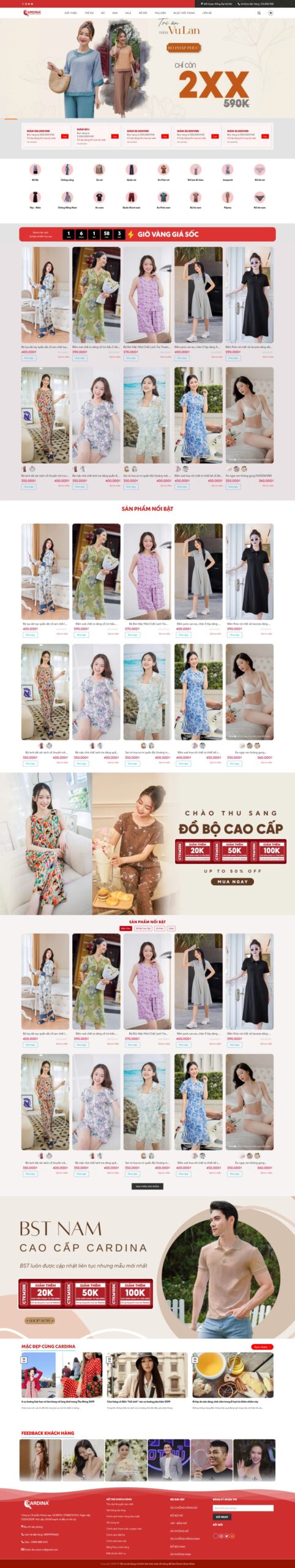 Website Thời Trang 31 giao diện website bán thời trang nữ và thời trang nam chuyên nghiệp