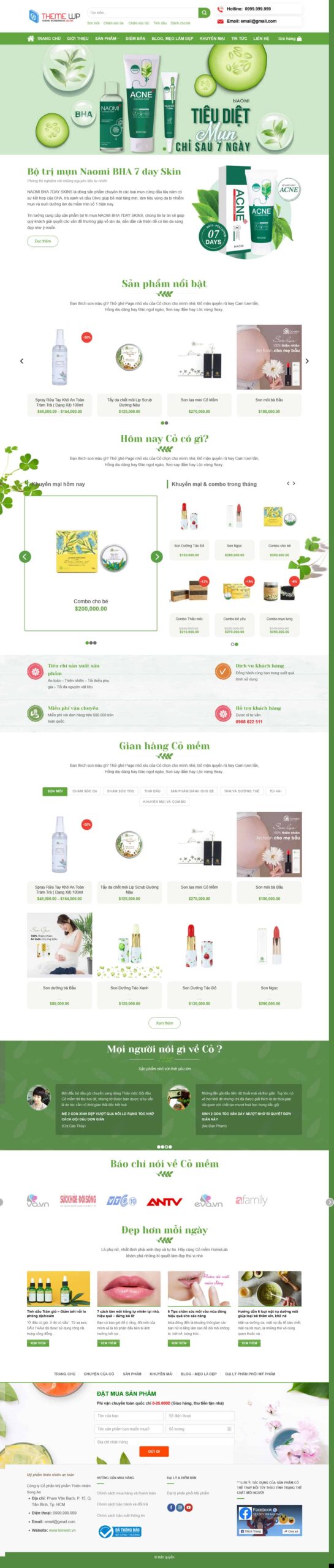 Website Bán Thuốc 08 giao diện bán hàng dược phẩm và thực phẩm chức năng chuyên nghiệp, bố cục chuẩn SEO