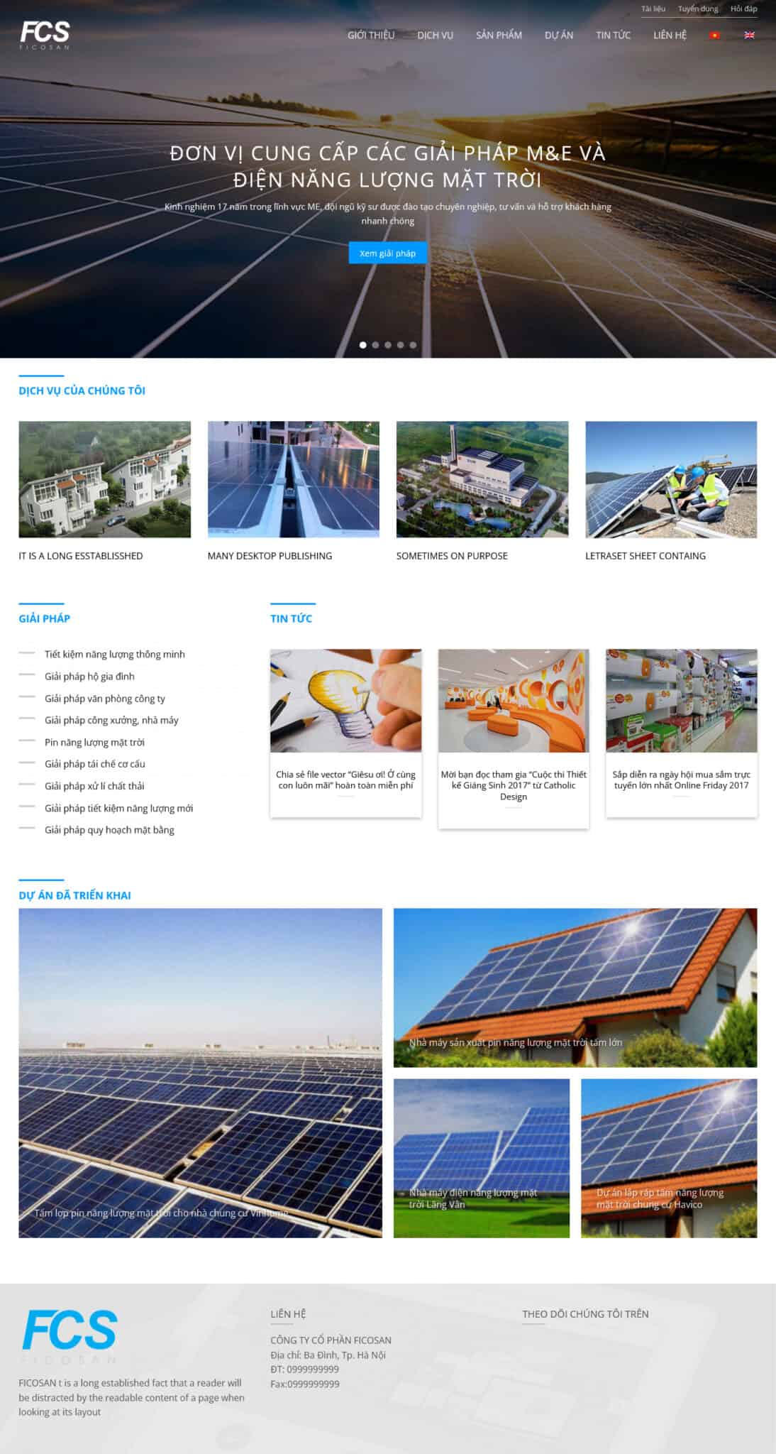 Website Tiết Kiệm Điện giao diện website dịch vụ tiết kiệm năng lượng chuẩn SEO