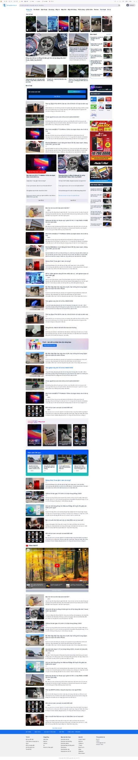 Website Tin Tức Giống Tinh Tế giao diện website tin tức blog tinh gọn chuyên nghiệp