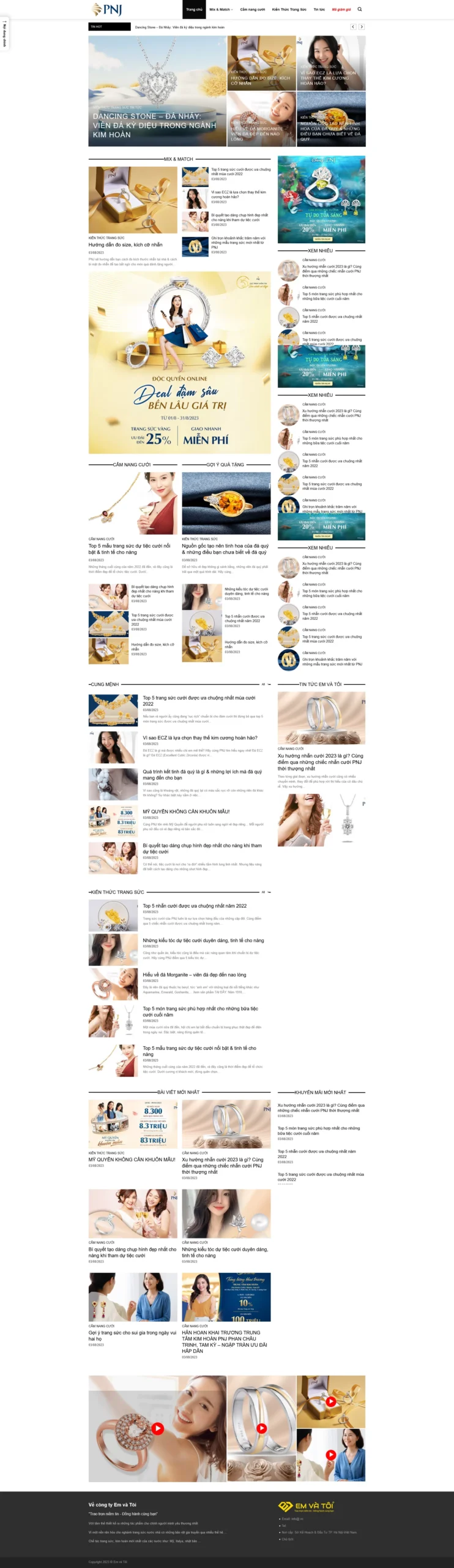 Website Tin Tức Trang Sức Thời Trang 24 giao diện website tin tức trang sức thời trang chuyên nghiệp